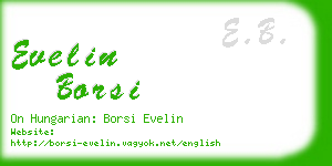 evelin borsi business card